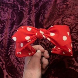 Anna Sui Isabelle Red and White Polka Dot Women’s Headband